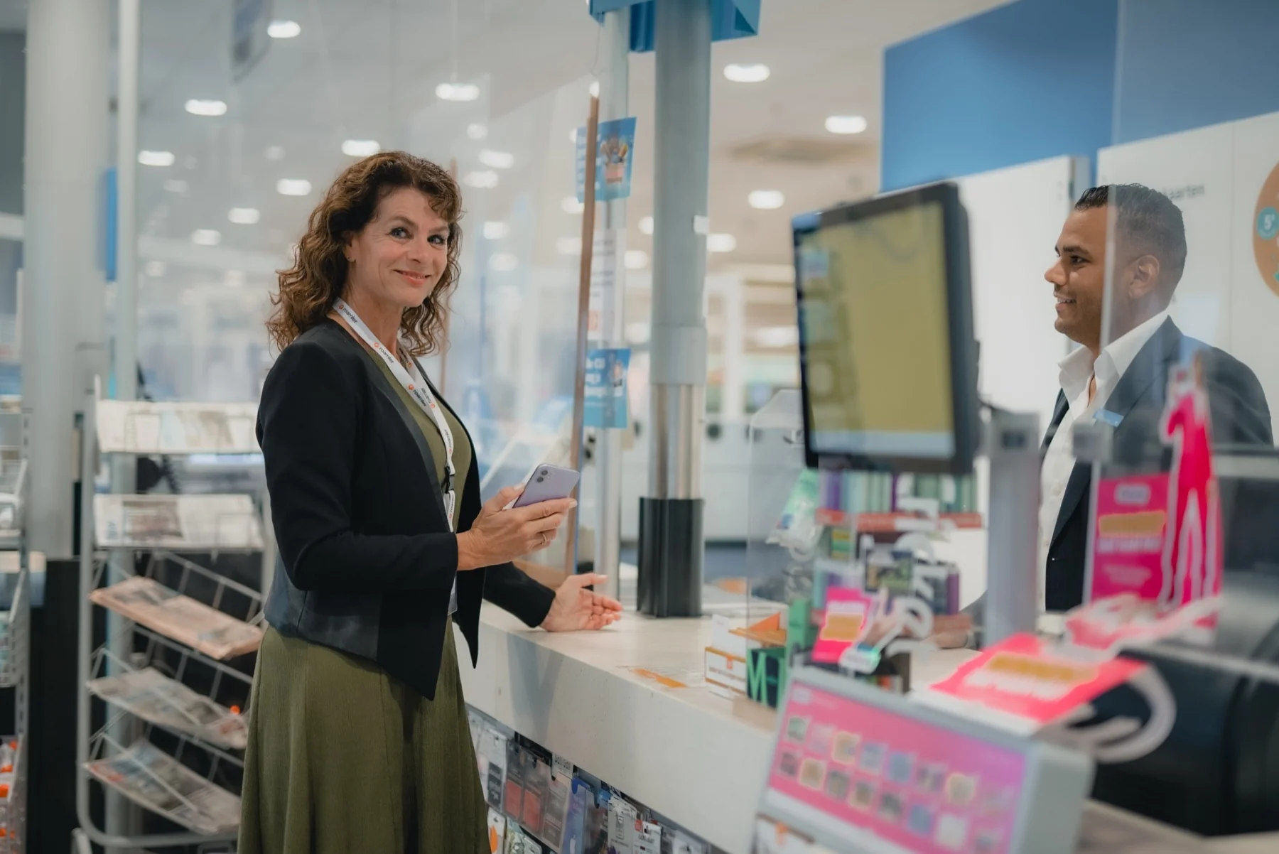 A Mystery Shopper at the store reception
